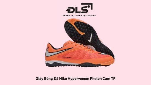 Giày Bóng Đá Nike Hypervenom Phelon Cam Vạch Trắng TF